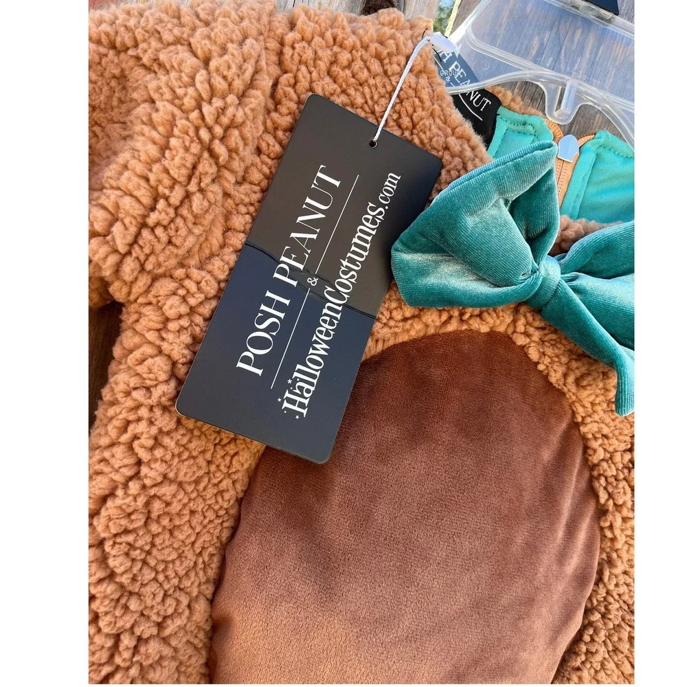 NEW Posh Peanut X Halloween Costumes Fuzzy Archie Bear 12/18 MOS Costume